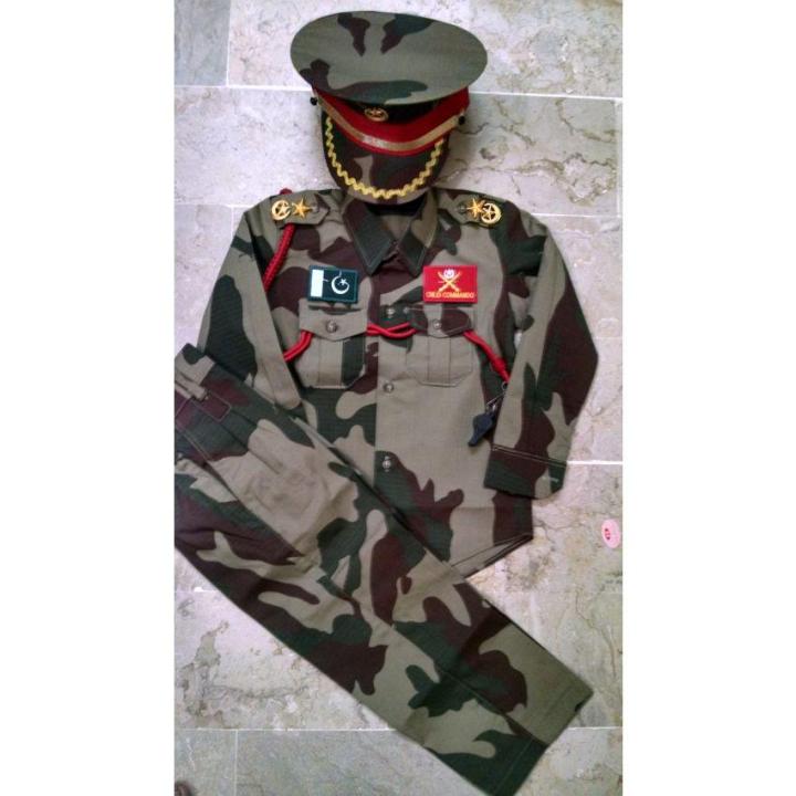 Army dress costume for kids uniform PAK ARMY (3-16 yrs)