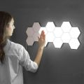 HA 1 pcs Quantum lamp LED Lamp Modular Touch Sensitive Lighting Hexagonal Night Light Lamps Wall Lamp Hexagonal wall light. 