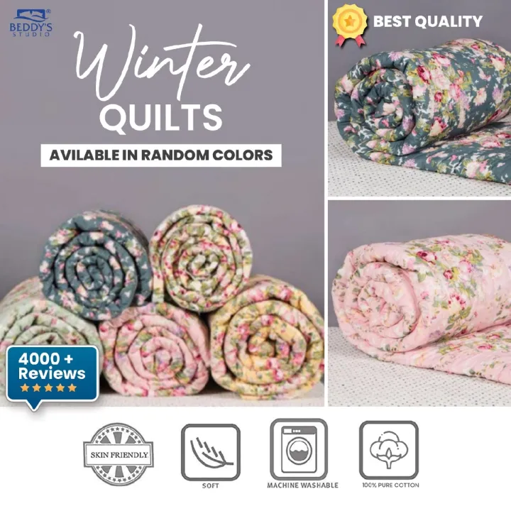 Multicolour%20Printed%20Quilt%20,Comforter%20,%20Razai%20200%20Gram%20For%20Winter%20Thick%20And%20Fluffy%20BEDDY'S%20STUDIO%20-%20Image%202