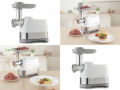 Delimano 3 in 1 Electric Meat Grinder Mincer Pro Sausage Kubbe Maker 3 in 1 Heavy Duty Meat Mincer 2000w Stainless Steel Food Grinder With Kit Blade 3 Plate for Household Home Kitchen Use Qeema Wali Machine Switzerland Lot Imported White. 