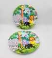 JUNGLE THEME PAPER PLATES PACK OF 10 JUNGLE PARTY PAPER PLATES. 