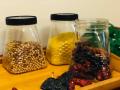 PYRAMID JAR FOR KITCHEN STORAGE - 12 PCS PYRAMID SHAPE FOR DAAL ACHAR SALT SUGAR CANDIES etc. 