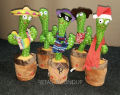 Dancing Cactus with Hat & Muffler - Sings, Talks, Repeats You, 20 Built-in Music Themes & Lights (Rechargeable). 