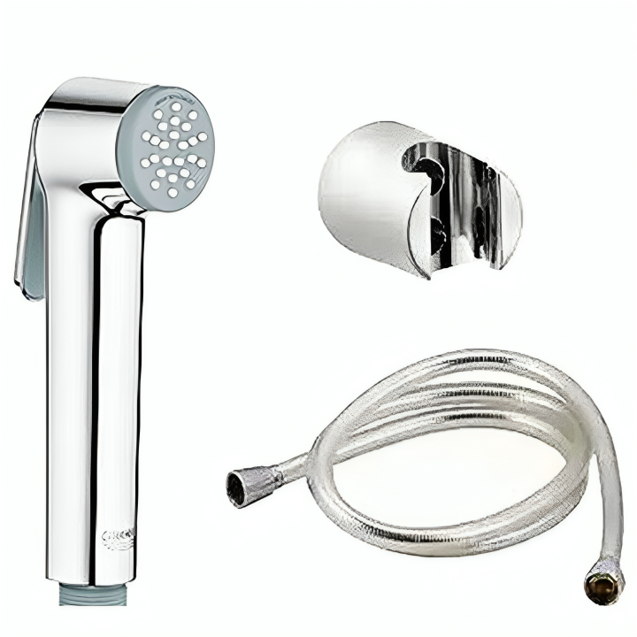 Grohe Muslim Hand Shower Portable | Toilet Shower Set with Pipe | Premium Quality Shower Head for Bathroom