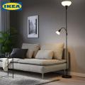 IKEA Uplight - Reading - Floor Lamp - Black With White Shade. 
