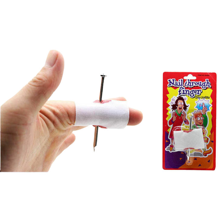 Nail Through Finger Joke Gag Gift & Prank Trick