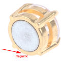 Stainless Steel Magnetic Stud Earrings for Womens Mens Non-Piercing Clip On. 