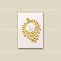 10 pcs pack , golden filigree for earrings pendants ,jewelry bases for resin work , thin metal bases,. 