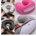 【HOT】 Cute Cartoon INS Style Travel Neck Pillow U-Shaped Panda Rainbow Cloud Fruit Inflatable Cushion For Kids Adults Family Friends. 