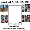 Custom Mini Anime and Manga Posters (4 x 6 inches/ 10 x 15cm). 