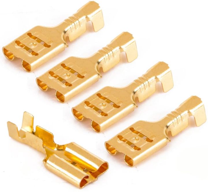 10%20pcs%206%20mm%20Electrical%20(Lex%20pin)%20Wire%20Cable%20Thimble%20Lugs%20Crimp%20Terminal%20Female%20Spade%20Thimble%20for%20Automobiles,%20Bike,%20Speaker,%20RO%20Water%20Purifier,%20Appliances,%20AC%20Wire%20Connector%20-%20Image%203