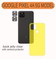 Google Pixel 4a 5G back jelly protector clear with 2 pcs camera protector. 