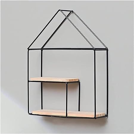 Decorative%20Items%20Iron%20House%20Rack%20Triangle%20Art%20Solid%20Wood%20Drawer%20Home%20Decoration%20Items%20for%20room%20&%20Wall%20Black%20-%20Image%203
