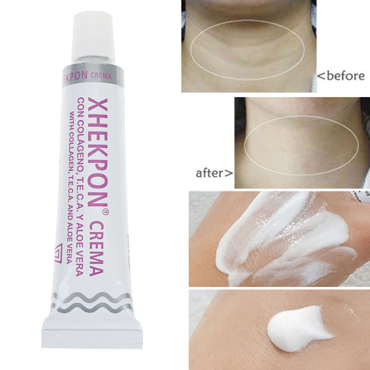 Xhekpon Cream for Face Neck Cleavage Skincare Cream with Hydrolized Collagen Aloe Vera Anti-aing cream 40ML skin moisturization