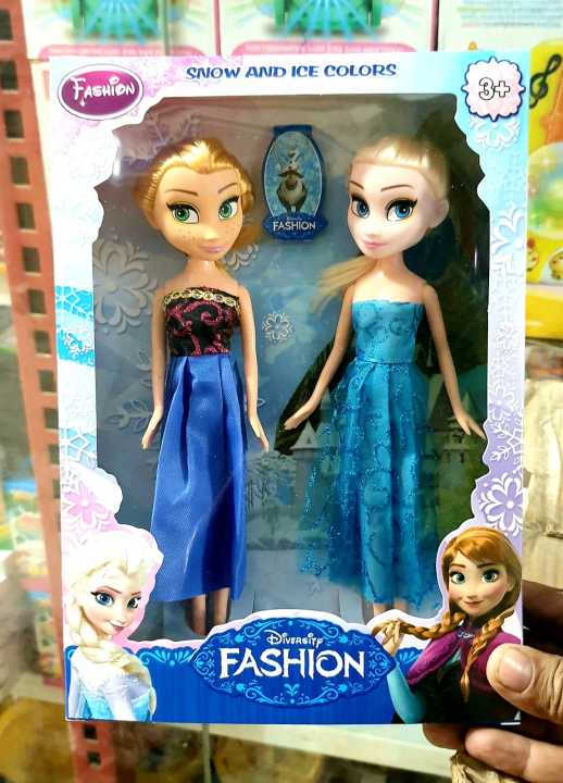 Disney Frozen Toys Elsa Anna Frozen PVC Doll Toys 29cm Gift Box Dolls For Kids Plastic Frozen Doll Anna And Elsa Toys