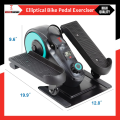 Under Desk Elliptical Bike Pedal Exerciser Portable Seated Elliptical Machine W/Adjustable Workout Levels - Adult to Seniors Compact Desk Elliptical - Seated Pedal Exerciser - Portable Elliptical Bike - Under Desk Workout Machine - Quiet Pedal Exerciser. 