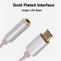 【ZOSR】Hi Res DAC Earphone Amplifier USB Type C to 3.5mm Jack Headset Audio Adapter 32bit 384kHz Digital Decoder AUX Converter. 