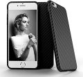 X-Level Carbon Fiber Slim Back Case Cover For iPhone 6/6S Plus- Black. 