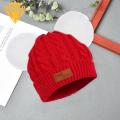 Children Hat Bib Gloves Set Cozy Winter Baby Hat Scarf Gloves Set with Plush Balls Solid Color Knitted Design for Extra Warmth Perfect Gift for Little One 3 Piece Set Knitting Hat Scarf Gloves Set. 