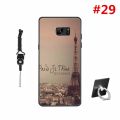Silicone Tpu Pattern Cover Soft Phone Case For Samsung Galaxy Note Fan Edition / note FE / note 7 Casing lanyard  bracket. 