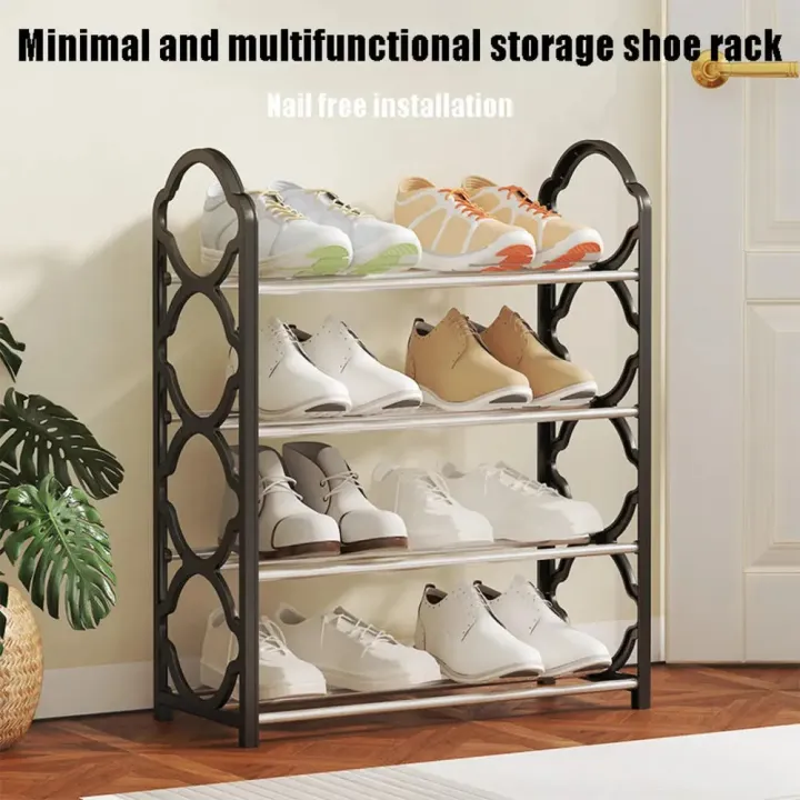 Multi%204%20Layer/%205%20Layer%20Lace%20Dustproof%20Storage%20Shoe%20Rack%20Household%20Multi-functional%20Space%20Saving%20Shoe%20Cabinet%20Doorway%20Small%20Shoe%20Cabinet%20-%20Image%202