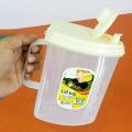 Random Color Kitchen Plastic Oil Jug With Lid & Handle - 1 Liter, Plastic Oil Bottle for Cooking Use Oil Containers. 