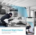 Wifi IP Security Camera,ZZCP HD 1080P Wireless Nanny Cam Home Surveillance camera with Two-Way Audio,Night Vision,Motion Detection and Phone App,Indoor CCTV Camera for Baby/Elder/Pet/Dog Monitor UK IMPORT. 