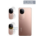 Vivo V40E 9H Flexible Back Camera Lens Protector 2 Pcs Transparent Nano Glass Sheet. 