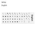 Non Degumming French Alphabet Layout Russian English Laptop PC Multi-Language Keyboard Decal Keyboard Stickers Letter Protective Film Alphabet Button Layout. 