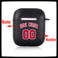 Basketball Number Name Custom Case for Apple Airpods 1 2 3 Soft Silicone Cover Logo Image Text Personalized Case for Airpods Pro. 