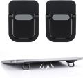 2PCs Laptop Riser Clip Mini laptop Stand, invisible Compact Foldable Laptop Riser and Cooling LaptopStand for all sizes Laptops, Tablets and mobile – Portable Laptop Stand, Aluminum mini laptopstand, Adjustable Height, Self-adhesive, Durable & Lightweight. 