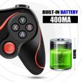 T3- Bluetooth Wireless Game Controller Gamepad Joystick for iOS Android Cellphone Tablet TV Box. 