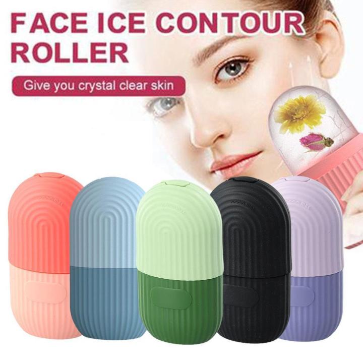 Silicone Ice Roller Massager, for Face, Neck, Eyes & Cryotherapy, Ice Roller For Face Skin Care Tools for Collagen Regrowth, Skin Tone, Under Eye Dark Circle, Skin Strengthening, De-Puff The Eye Area Enhance Your Natural Glow