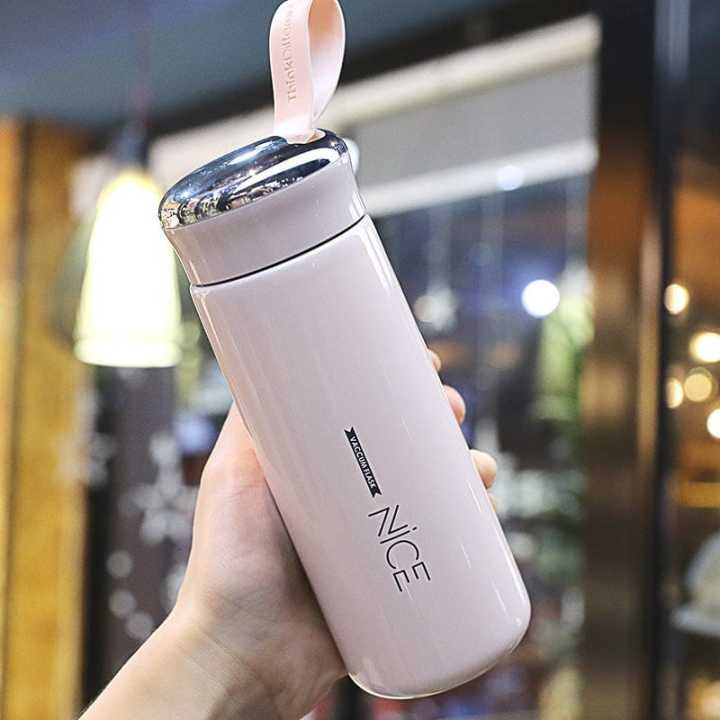 Glass%20Water%20Bottle%20NICE%20Insulated%20Glass/Plastic%20Water%20bottles%20400ml%20For%20School%20Gym%20Office%20-%20Image%202