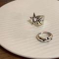 Vintage Woman Trend Ring Adjustable Finger Ring Irregular Girl Jewelry Y2k Accessories Star Jewelry Punk Retro. 