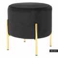 MS Modern and Stylish Sitting Stool is ideal for the  Living Room, office and home |  Stool in Gold Metal Frame With Velvet Top. 