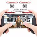 PUBG Mobile Phone Gaming Trigger Fire Button Shooter Controller PUBG Gamepad Red Silver. 
