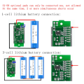 1/2/3/4/5/6/7/8S Lithium Battery Capacity Indicator Module Blue Green Display Electric Vehicle Battery Power Tester 3.7V Li-ion Battery 18650 Cell. 