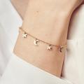 Korean Jewellery Gold Moon Star Bracelets For Girls - Gold Chain Hand With Star Moon Shining Female Jewellery For Girls. 