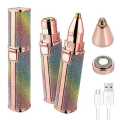 2 in 1 Rechargeable Women's Face Hair Remover Epilator for women Machine for Upper Lip, Chin, Eyebrow, Lips, Body, Arms Hair Remover for Women High Quality Pocket Sized Facial Hair Removal Machine. 
