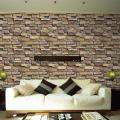 3D Wall Paper Brick Stone Rustic Effect Self-adhesive Wall Sticker Home Decor. 