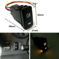 4-Pole 12V Push Button Switch with LED Lights for Fog Lights(33x22mm). 
