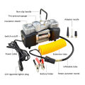 HEAVY DUTY Portable 12V Car Air Compressor Tire Pump Tyre Inflator Auto 150 PSI- Tire Compressor- American Technology- Heavy Duty POWER- Multi Purpose Use- Cycle-Car-Mattress-Bike- DOUBLE CYLINDER. 