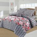 Luxury Bedsheet Comforter Set 7 Pcs Export Quality - High Quality Comforter Set For King SIze Bed - Multi Colors By Galaxy Bedding. 