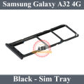 Samsung Galaxy A32 4G SIM Tray Sim Jacket Sim Slot Sim Door For Samsung Galaxy A32 4G - Black. 