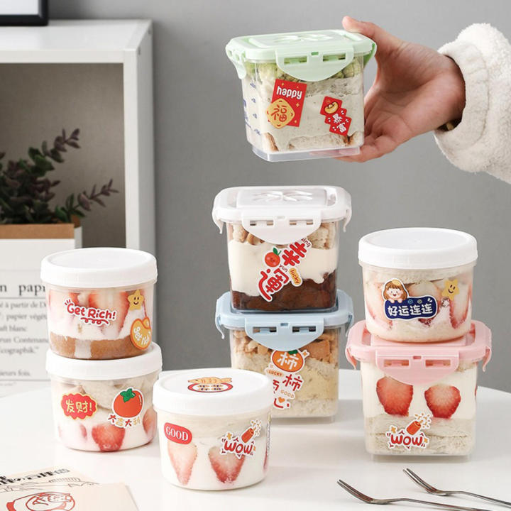 Pp Mousse Thousand Layer Cake Box Increased Capacity White/Green/Pink ...