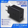 Original Samsung 35W Duo OEM Super Fast Charger USB PD Charger Galaxy Fold and Z Flip, Fold2, Z Flip2, Z Fold3, Z Flip3, Note10, Note10+, Note10+ 5G, Note 20 5G, and Note20 Ultra 5G, S20 5G, S20+ 5G, S20 Ultra 5G, S21 5G, S21+ 5G, and S21 Ultra 5G. S22. 