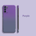 Sroof Case For OPPO Reno 6 4G OPPO Reno 6 Pro New Half-wrapped Ultra-thin Gradient Halo Two-color Skin Feel Bezel-less Phone Case Back Cover. 