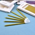 1Set Long Thin Cake Candles Metallic Birthday Candles Long Thin Candles In Holders for Birthday Wedding Party Cake Decorations. 