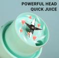 New Rechargeable Juicer Blender Machine – Portable Blender USB Chargeable Cup for Smoothies & Shakes – 500ml Electric Straw Juicer machine mini with 6 Blades – Portable juicer Blender – Juicer Blender Machine – Fruit Juice Maker Kitchen Tool. 